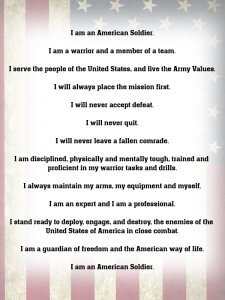 What is the Soldier&rsquo;s Creed?