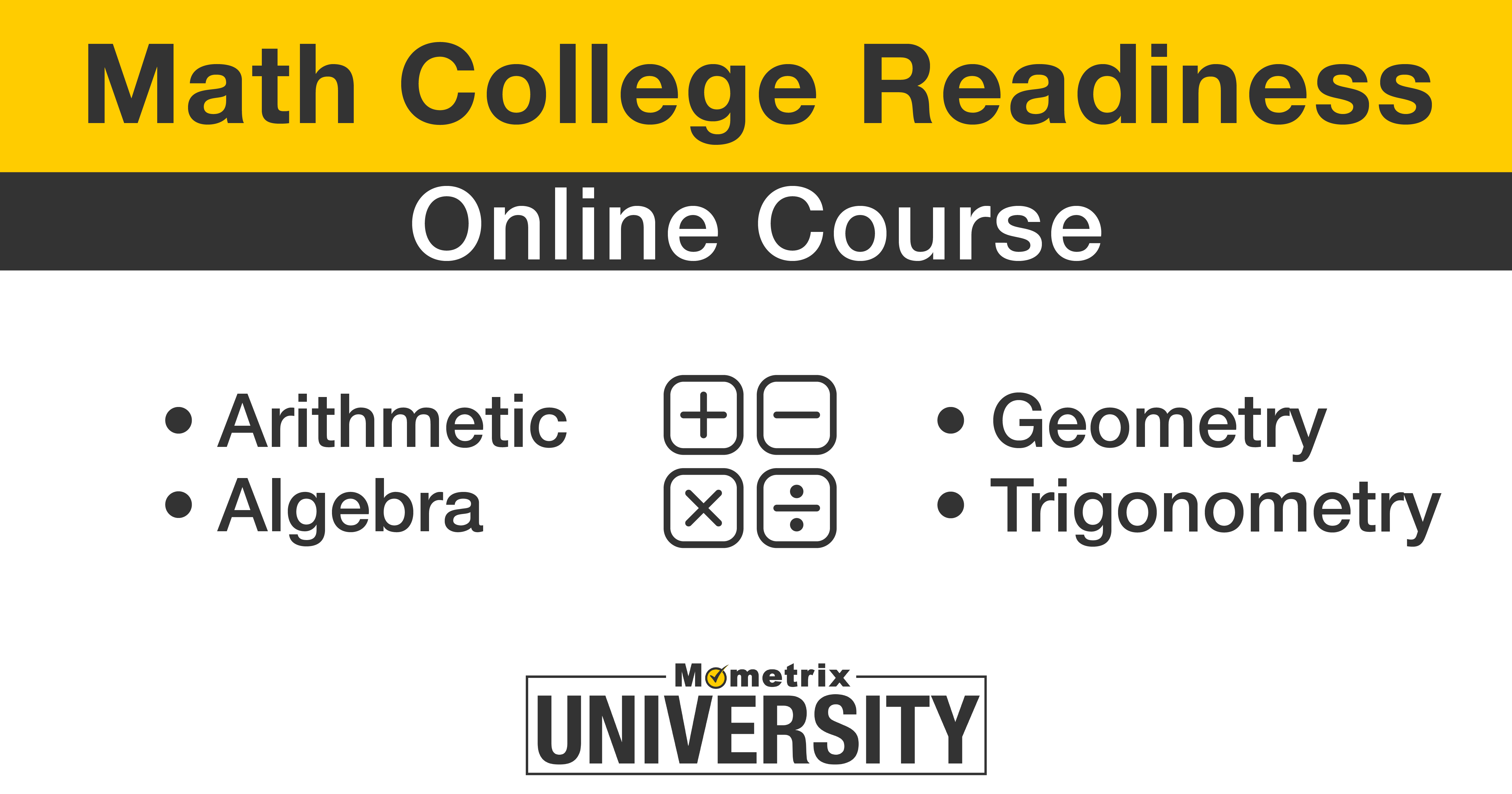 Math College Readiness Course | Mometrix University